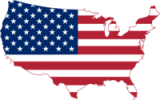 United States with an American Flag